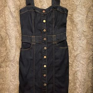 7 For All Mankind Denim Overall Dress.